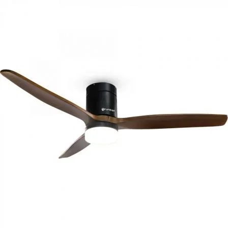 Grunkel Ventilador de Techo con Luz LED, 132 cm, Madera Oscura Grunkel Ventilador de Techo con Luz LED, 132 cm, Madera Oscura